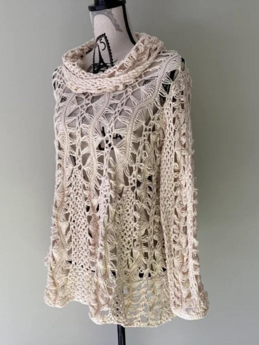 Pure Handknit: 100% Cotton Cowl Neck Sweater, Fit & Flare, Knitted Pullover